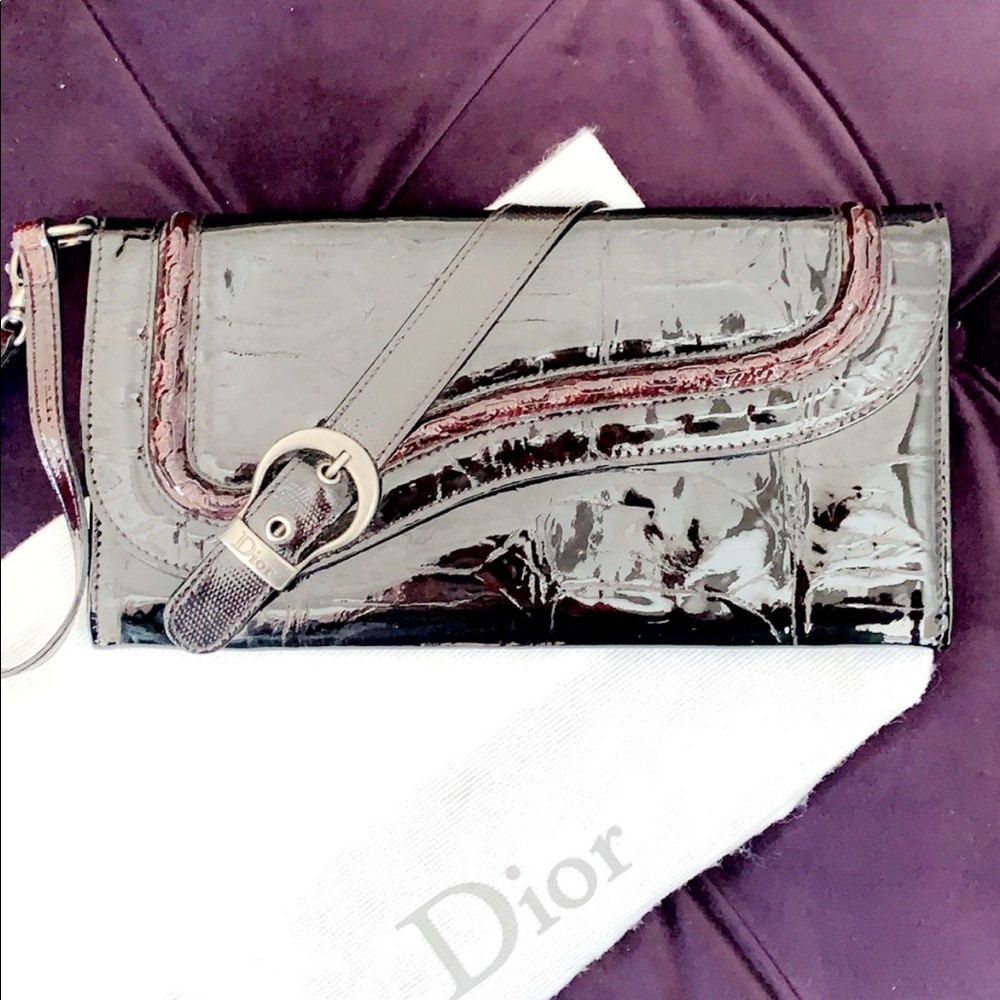 Authentic Dior wristlet clutch.